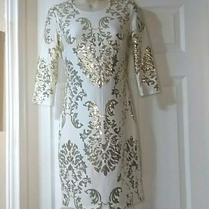 B  Darlin sequin 3/4 sleeve prom, homecoming, formal, event dress. Size 3/4 EUC.